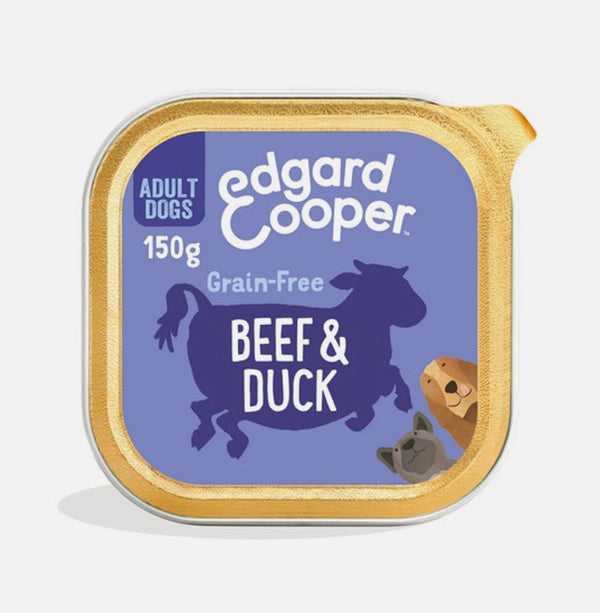 Edgard & Cooper Wet Cup for Dogs in Beef & Duck 150g