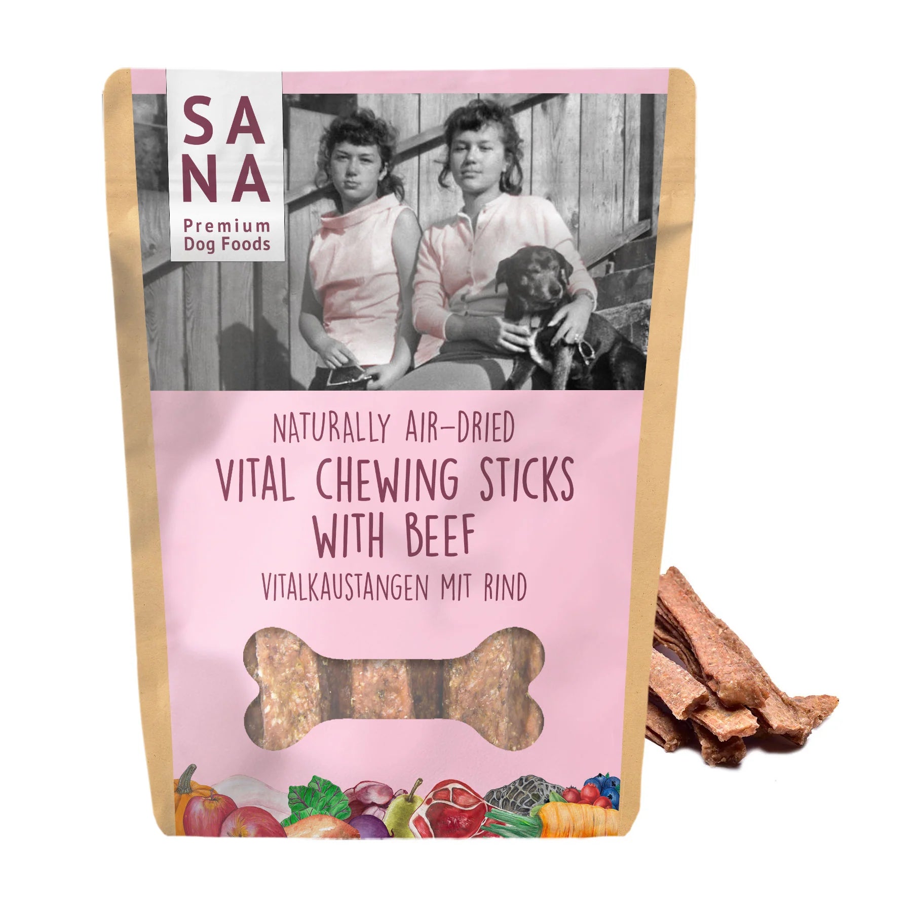SANA vital chewing stick with beef. dental chew for dogs