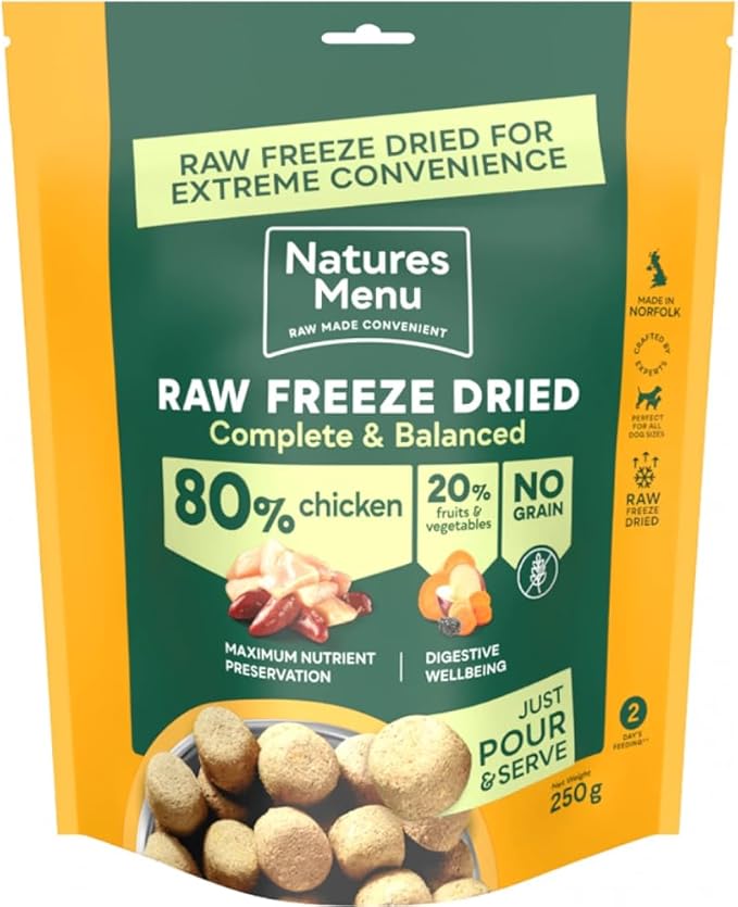 Natures Menu Raw Freeze Dried Food - Chicken