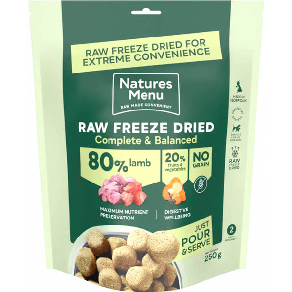 Natures Menu Raw Freeze Dried Food - Lamb