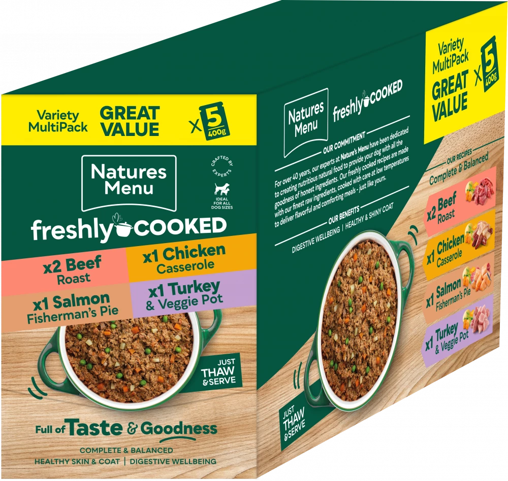 Natures Menu Freshly Cooked Variety Multipack, Box Front