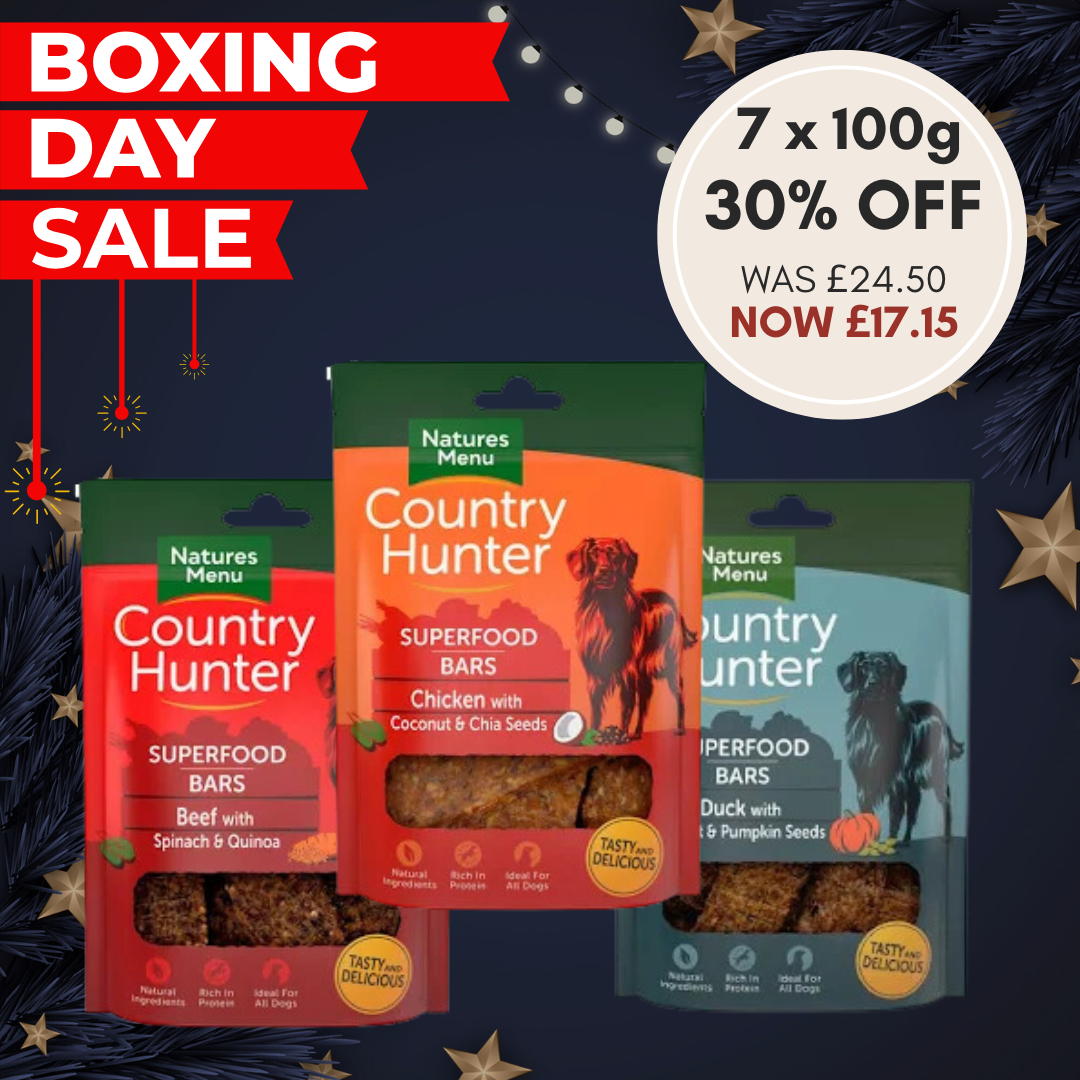 Natures Menu Country Hunter Superfood Bars (7 x 100g bags)