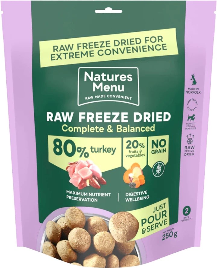 Natures Menu Freeze Dried Food - Turkey