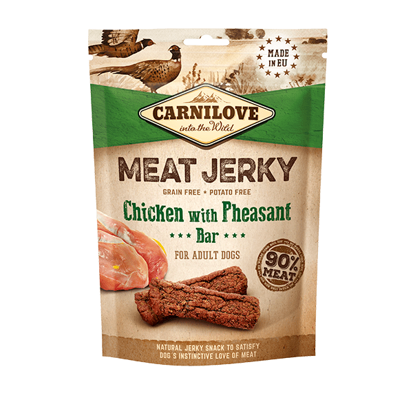 Carnilove Jerky Chicken with Pheasant Bar 100g