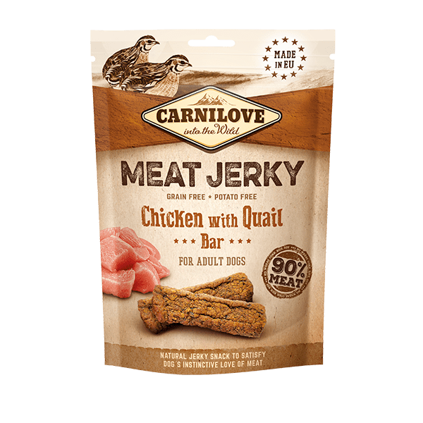 Carnilove Jerky Chicken with Quail Bar 100g