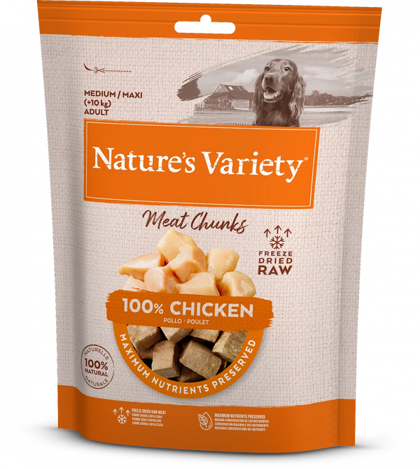 Natures Variety Freeze Dried Chicken Chunks 50g