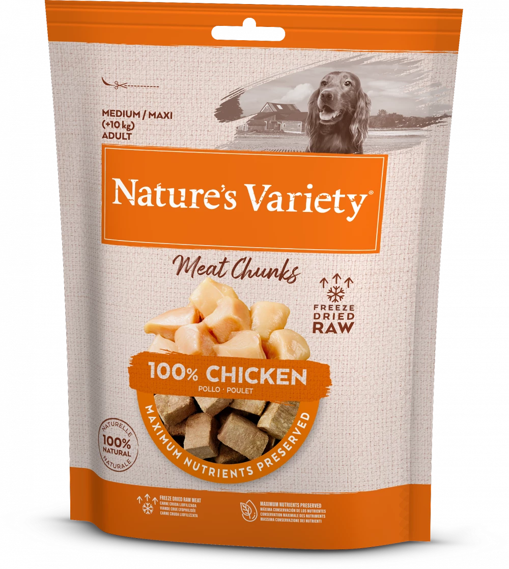 Natures Variety Freeze Dried Chicken Chunks 50g