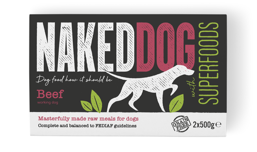 Naked Dog Superfood Beef 2 x 500g