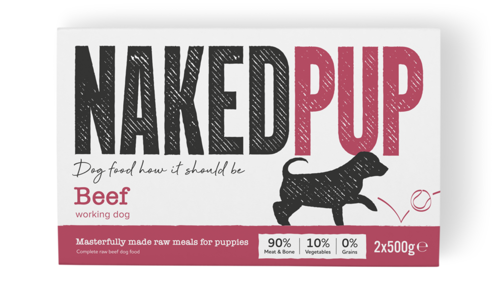 Naked Dog Puppy Beef 2 x 500g