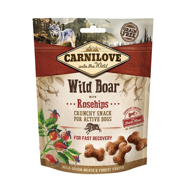 Carnilove Wild Boar with Rosehips Treats 200g