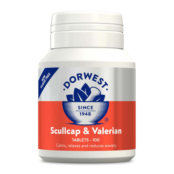 Dorwest Scullcap and Valerian Tablets for Dogs and Cats