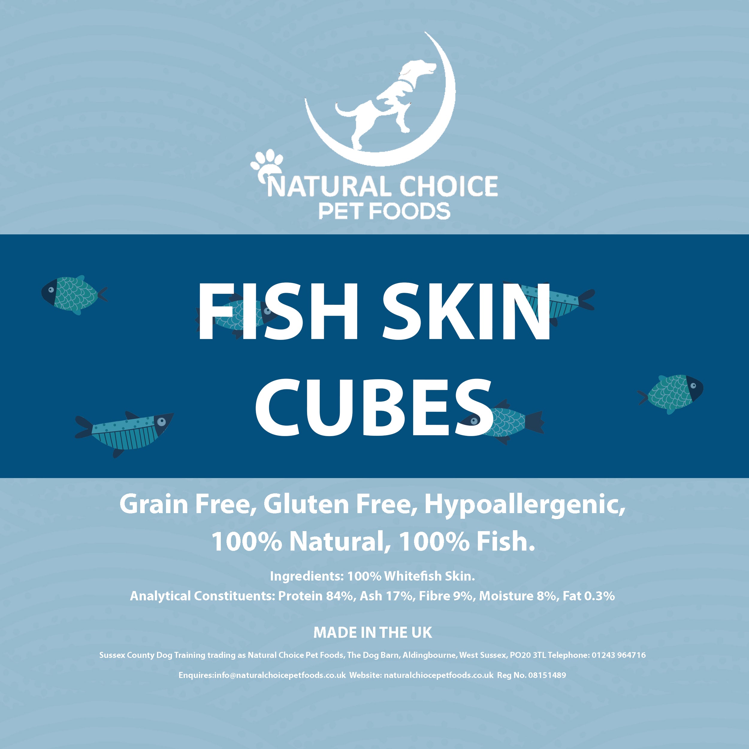Natural Choice fish Skin Cubes - Loose