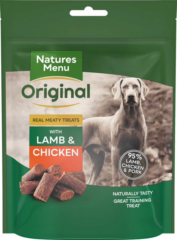 Natures Menu Lamb and Chicken Meat Bites 120g