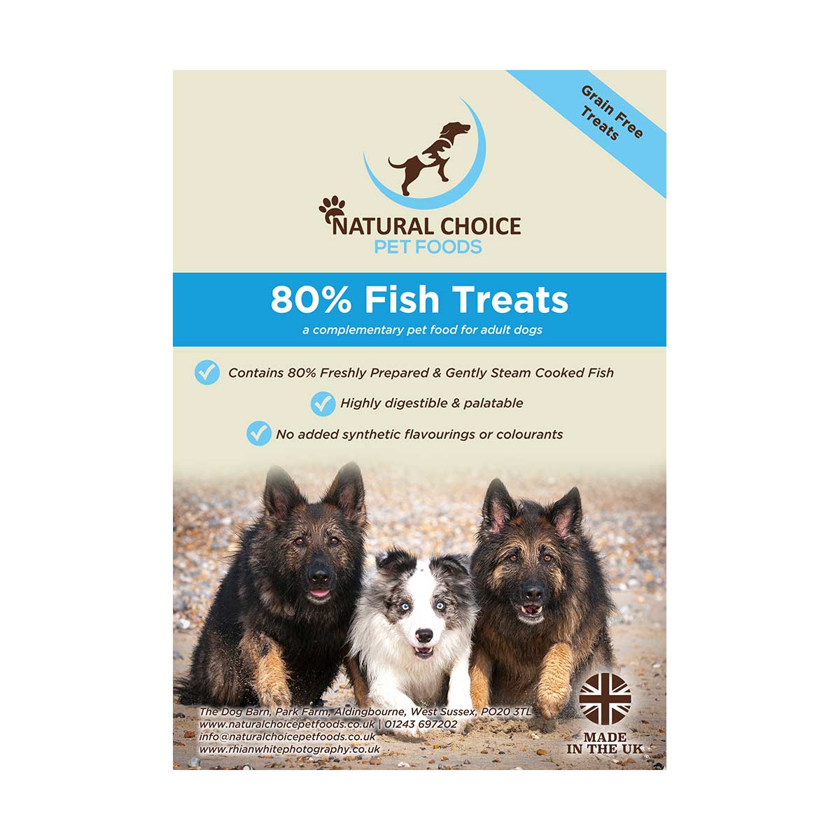 Natural Choice Grain Free 80% Fish Dog Treats