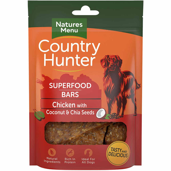 Natures Menu Country Hunter Superfood Bars Chicken Dog Treat