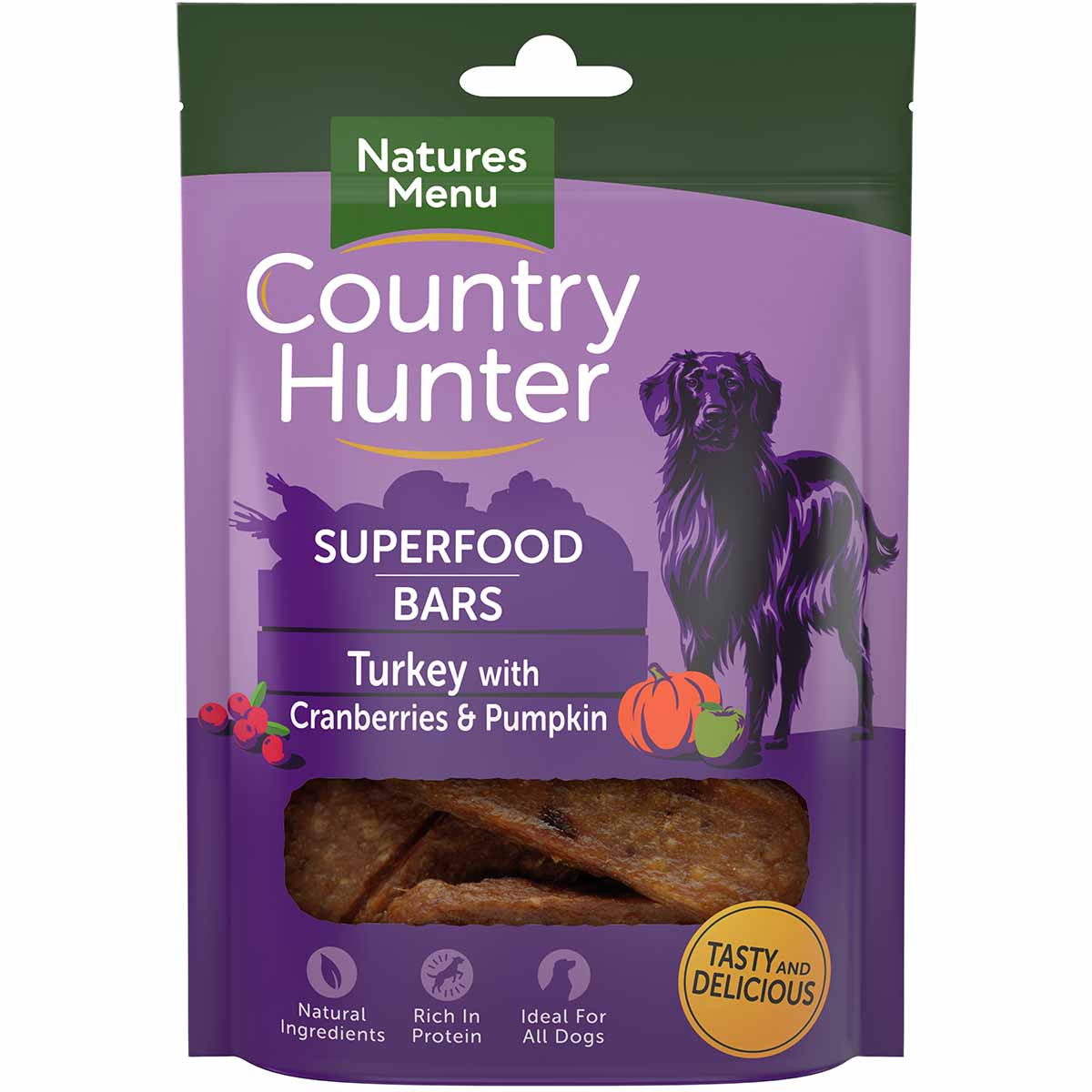 Natures Menu Country Hunter Superfood Bars Turkey Dog Treat